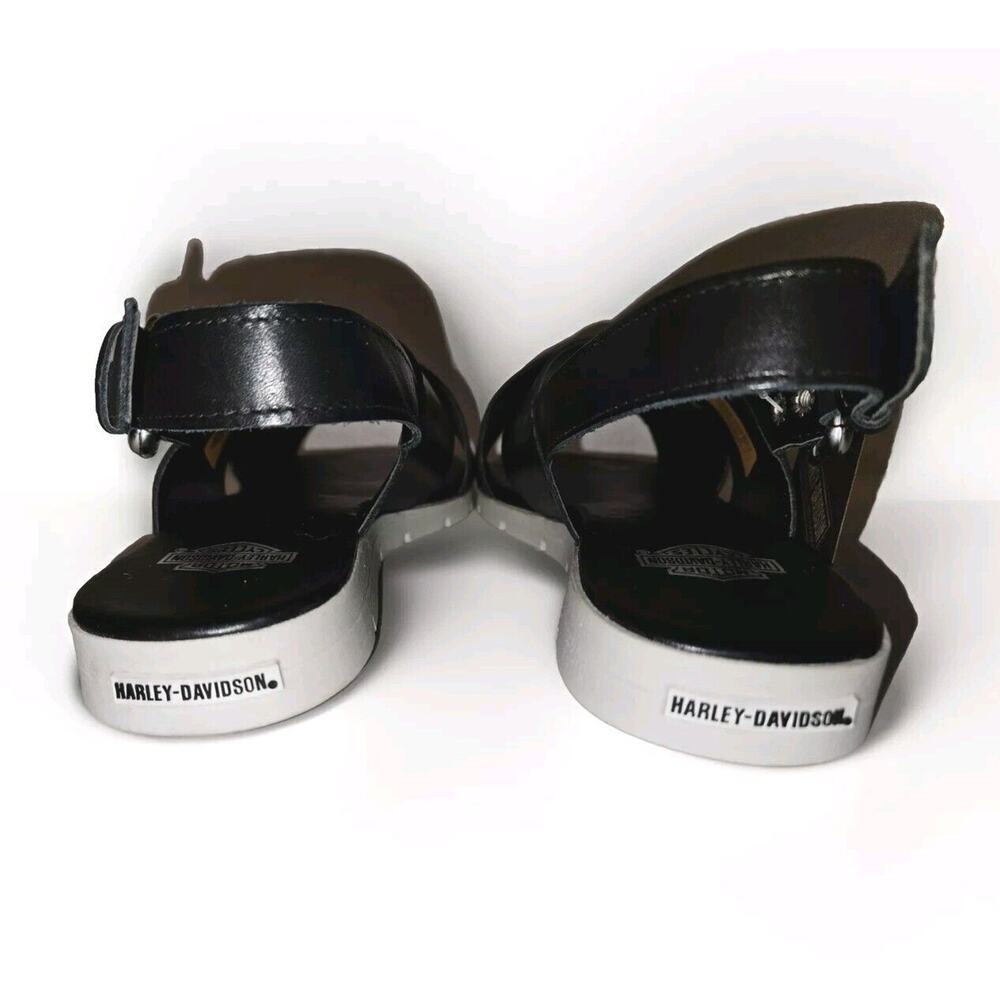 NWT! Harley Davidson Slingback Sandals Doron Women's Size 5 Black - Picture 4 of 12
